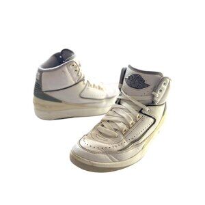 Nike Air Jordan 2 Retro GS AJ2 High Tops Cement Grey/White Size 5
